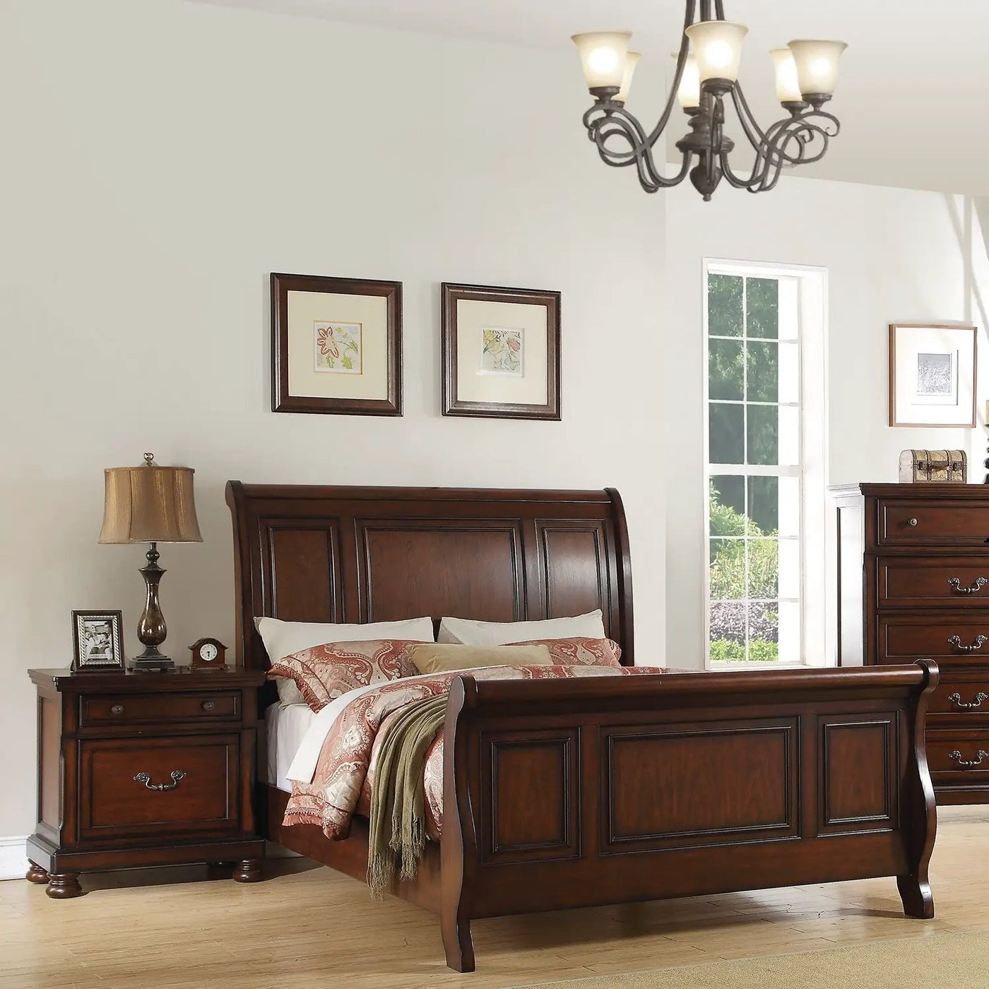 3 Piece Bedroom Set, Bed With 2 Nightstands by HouseOfZazla