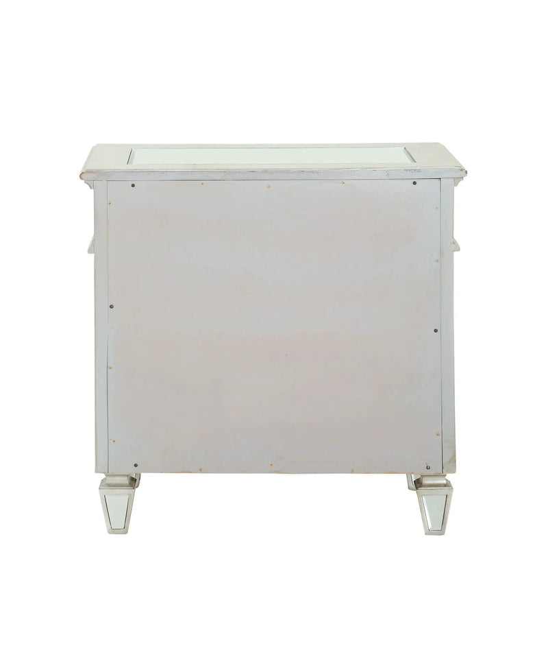 Varian - Mirrored Nightstand - Silver by HouseOfZazla