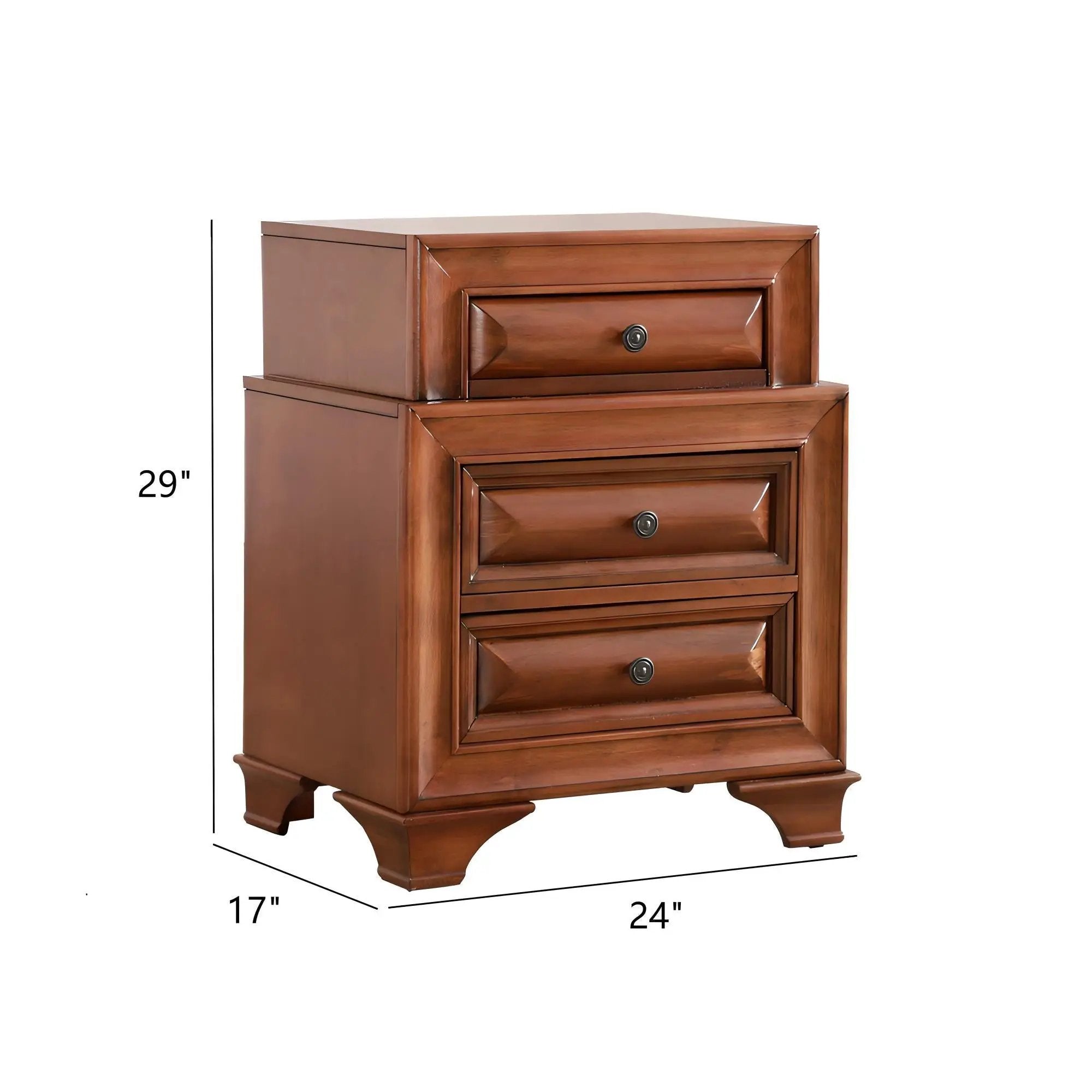 Storage Nightstand - Oak by HouseOfZazla