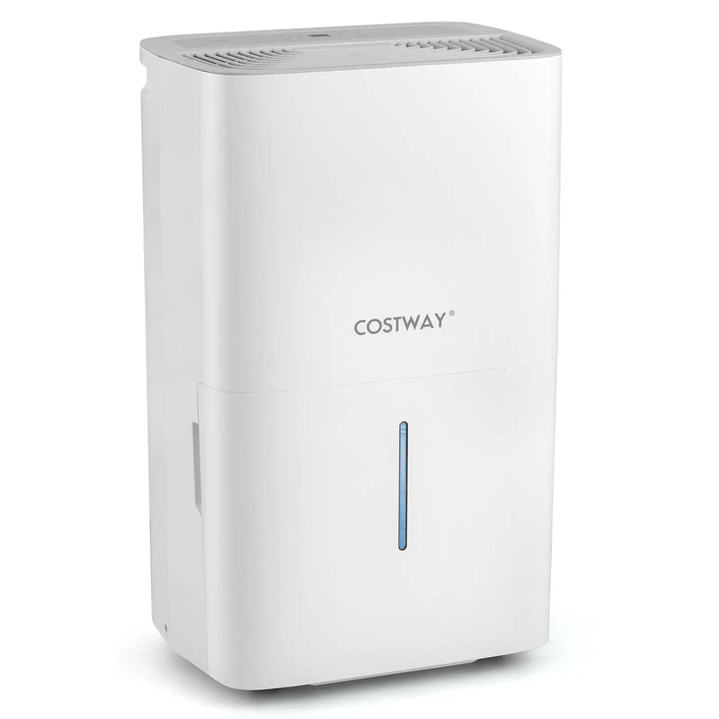 65 Pints Dehumidifier with 24H Timer and LED Display-White by DirectDeals