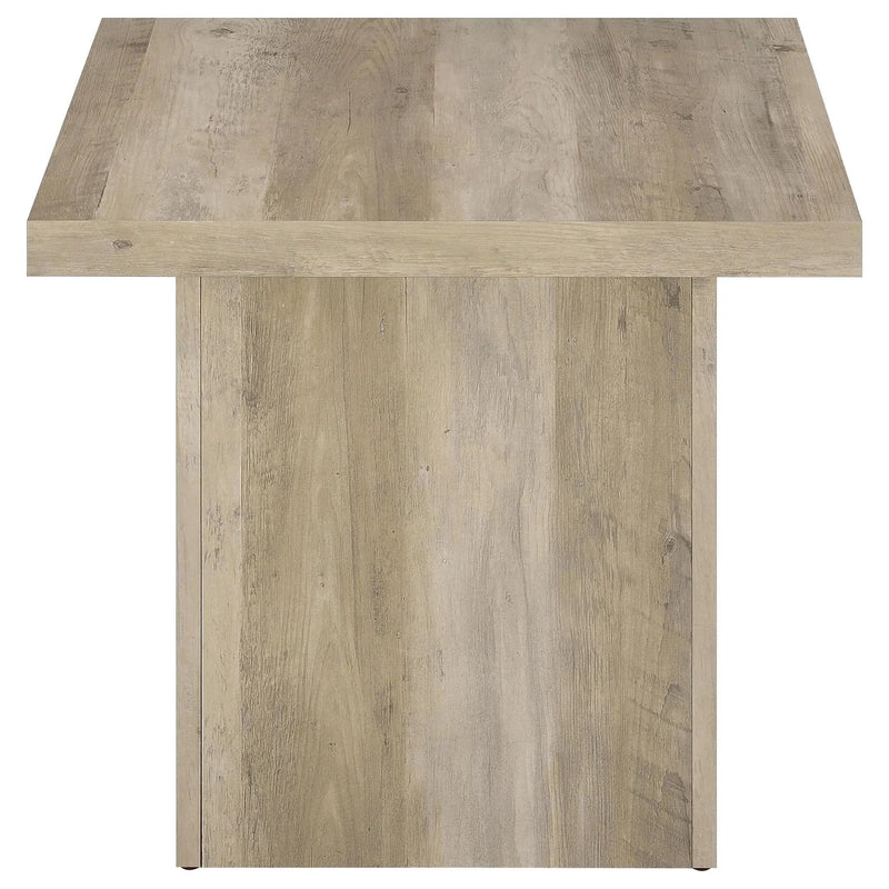 Devar 3-piece Square Coffee End Table Set Distressed Pine by Unique Piece Furniture