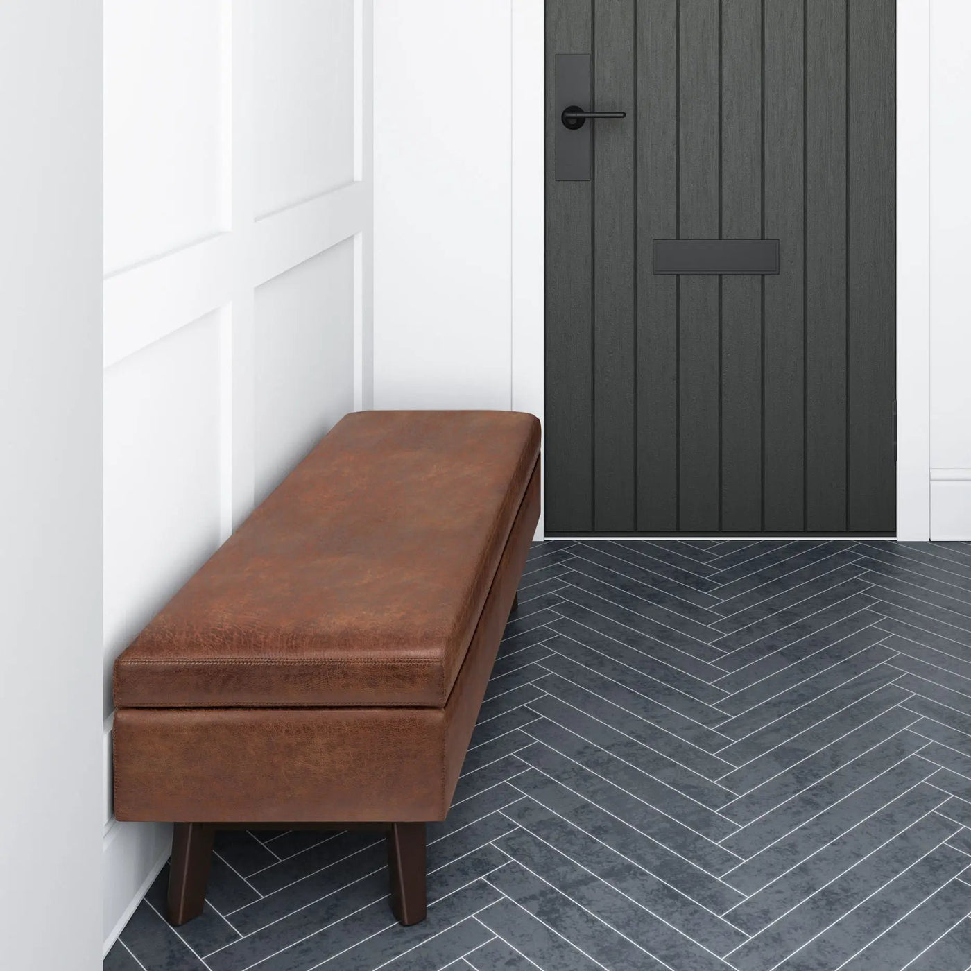 Owen - Upholstered Rectangular Storage Ottoman by HouseOfZazla