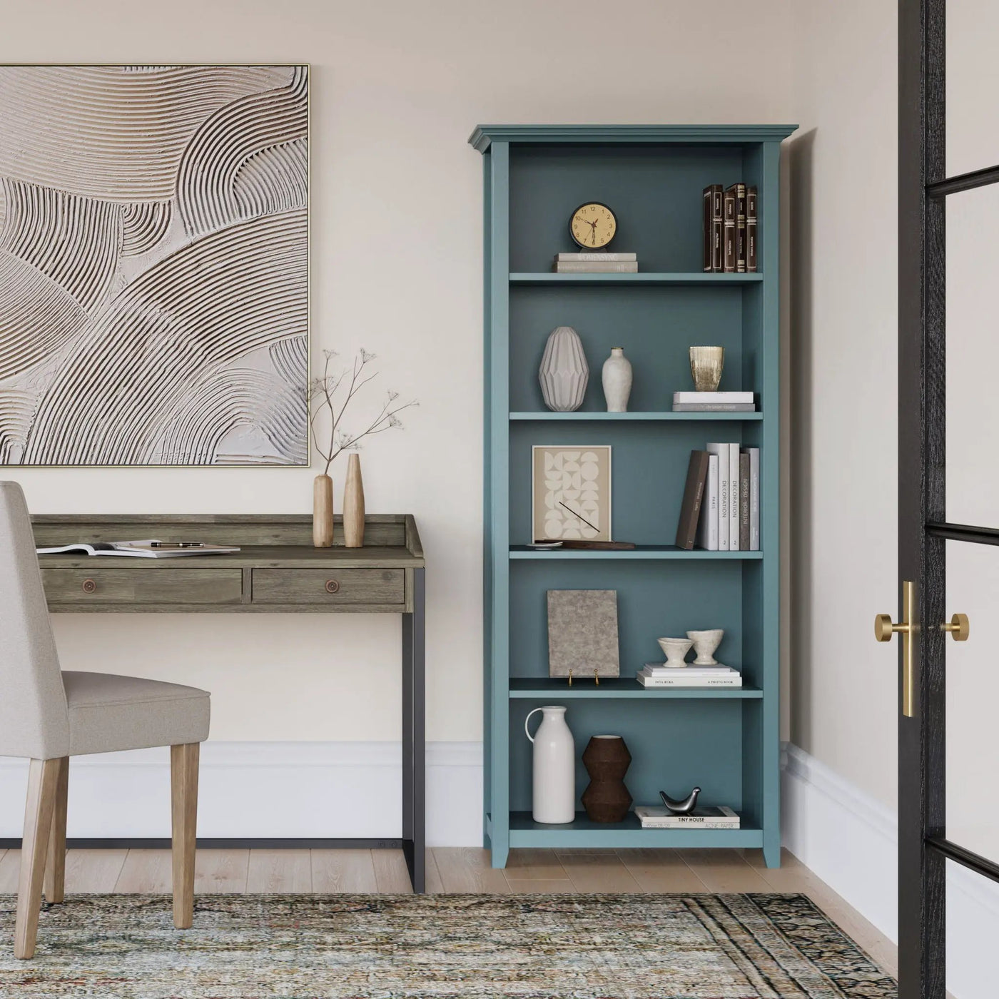 Amherst - 5 Shelf Bookcase, Handcrafted by HouseOfZazla