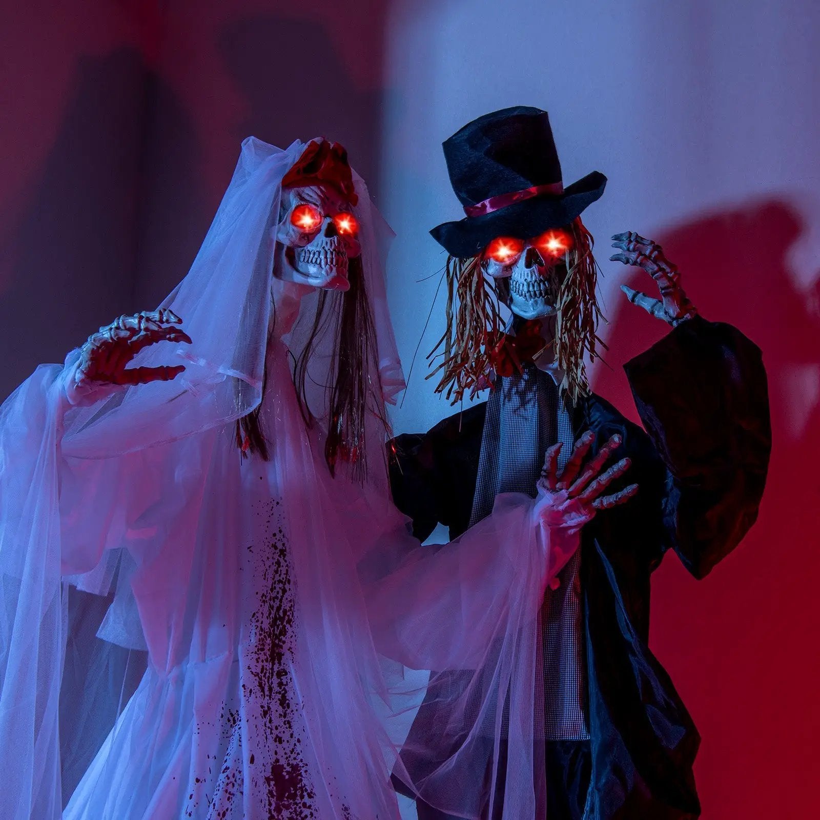 Halloween Animatronic Standing Bride 7.2 FT Haunted House Decoration by DirectDeals