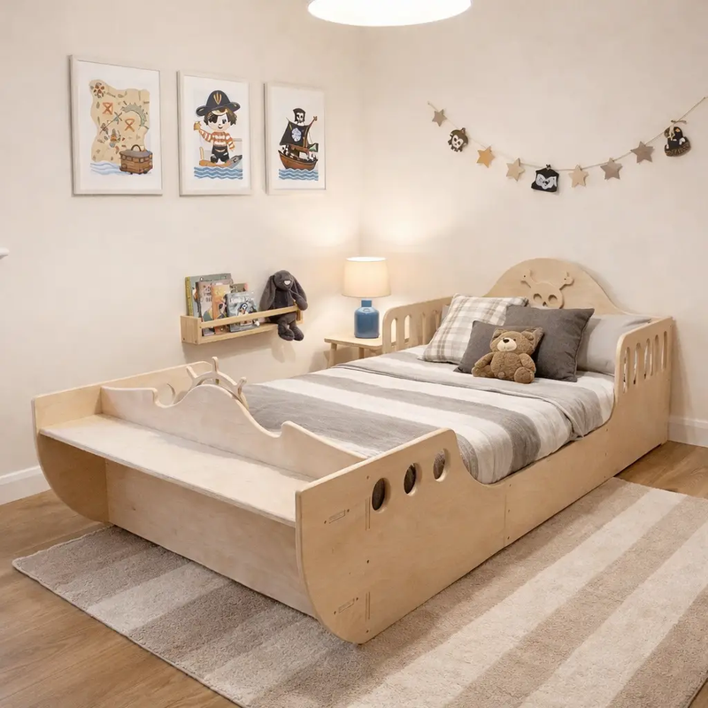 CAPTAIN JACK- Pirate Ship Bed by Bush Acres
