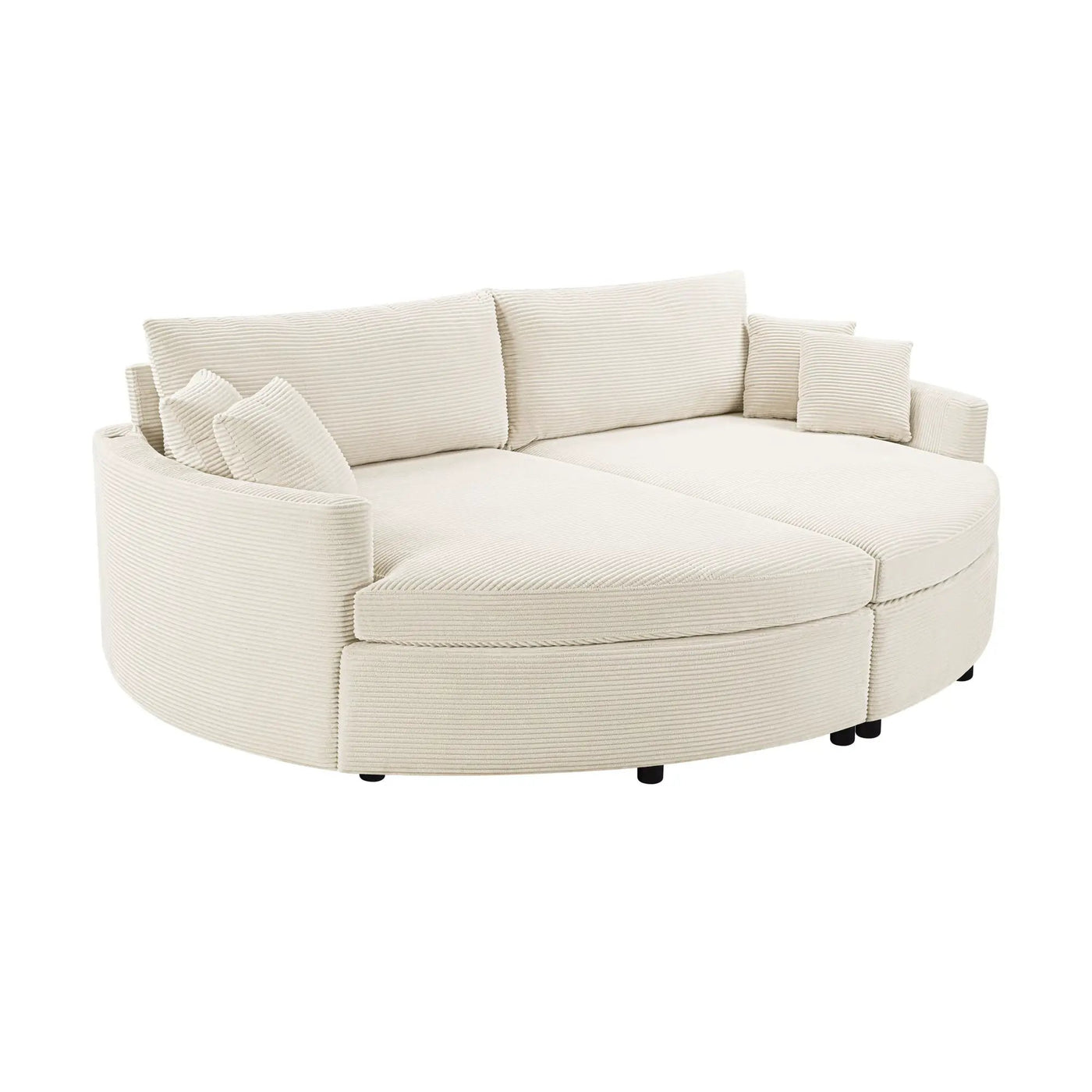 Oversized Double Chaise Lounge Sofa With USB Ports by HouseOfZazla