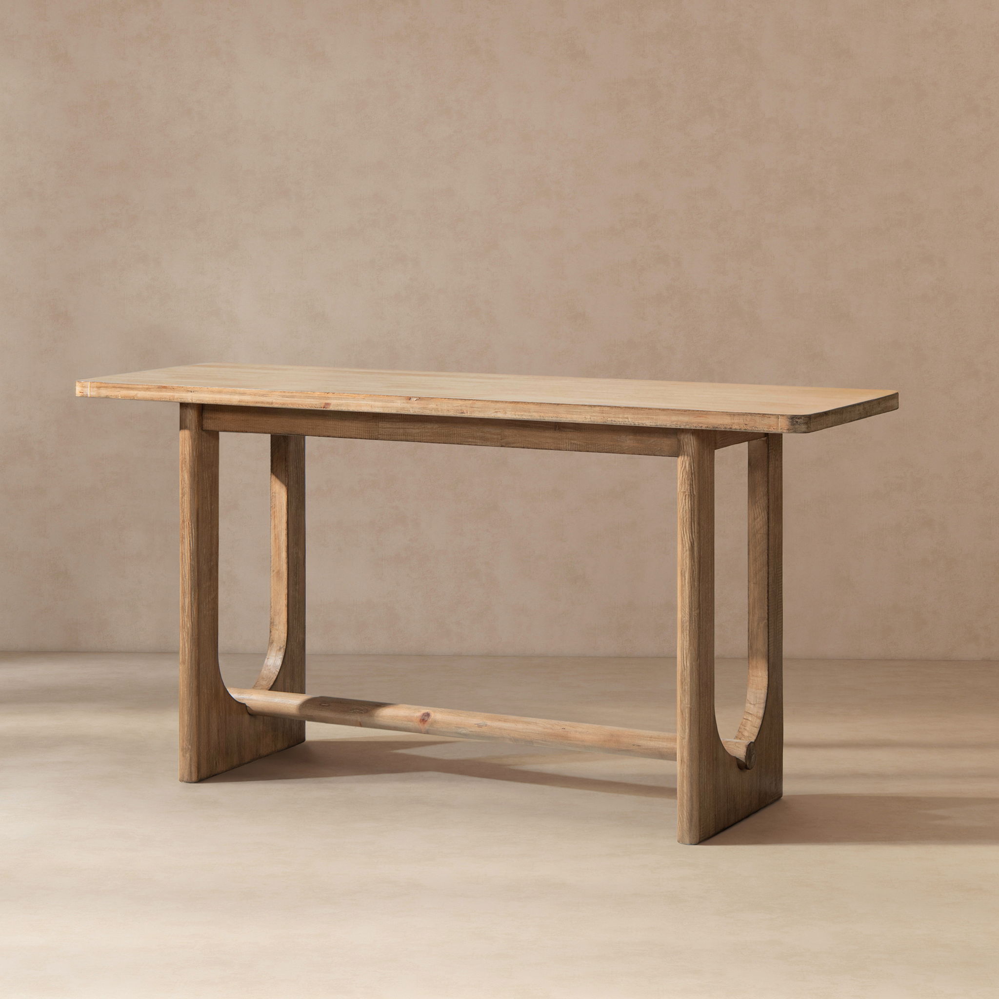 Turnkey - Trestle Console Table - Antique Brown by HouseOfZazla