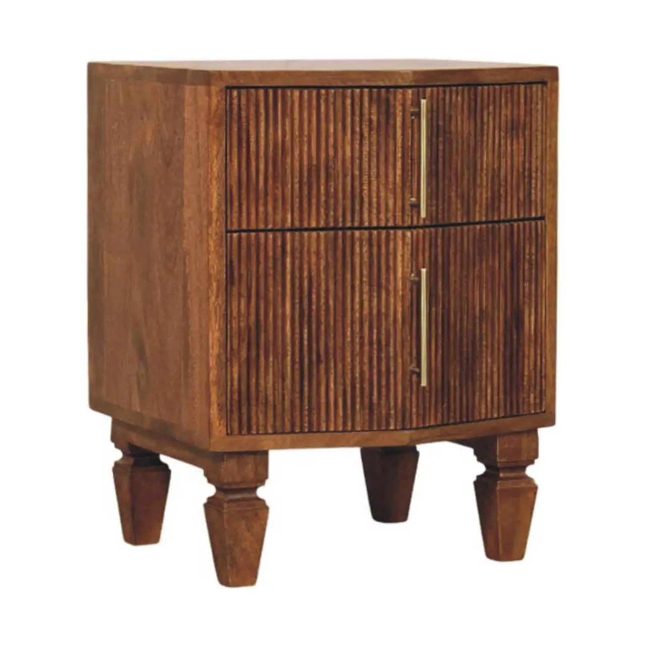 Solid Wood Louvre Bedside Unit by HouseOfZazla