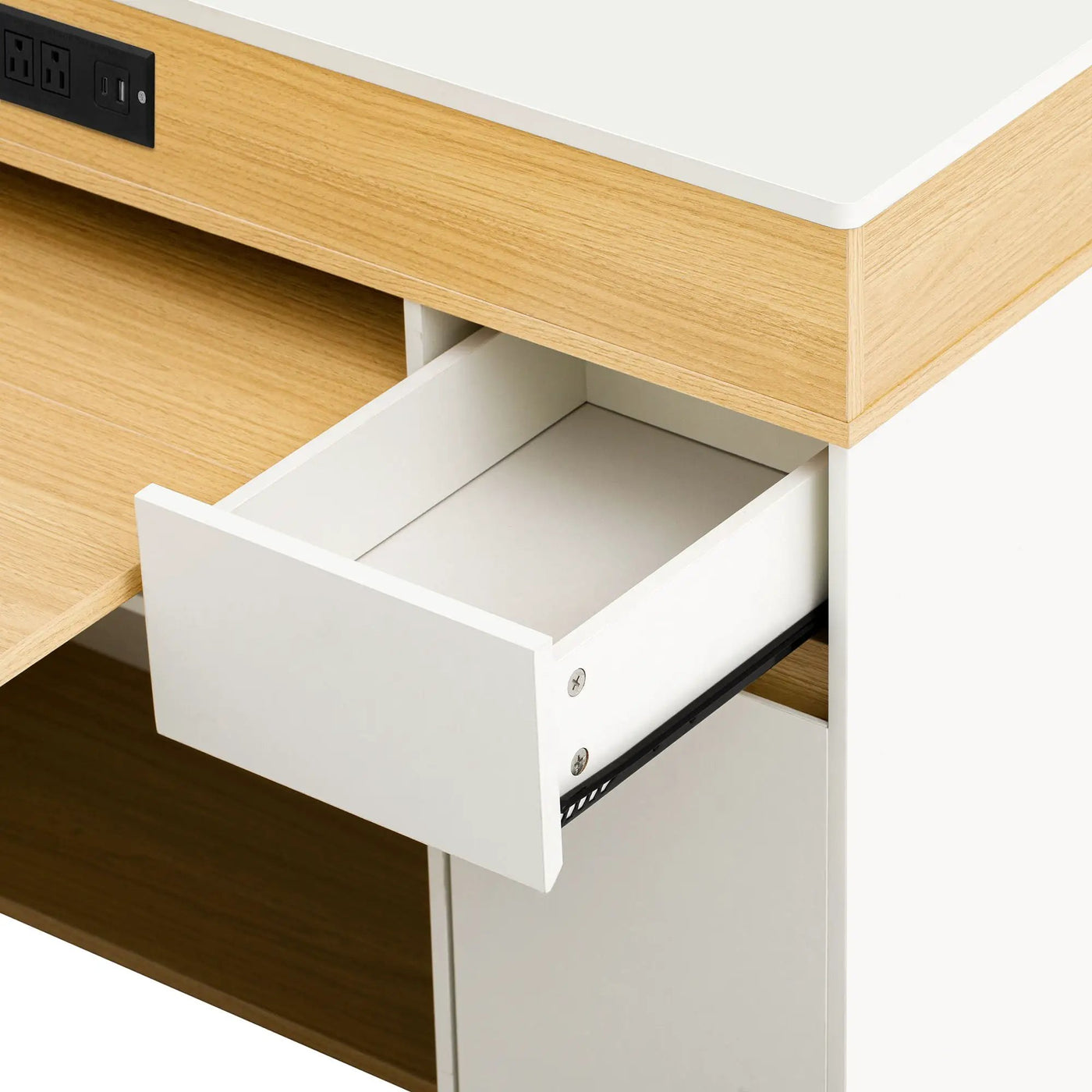 Extendable Dining Table With Folding Top, Rolling Kitchen Island With Drawers And Power Outlet by HouseOfZazla