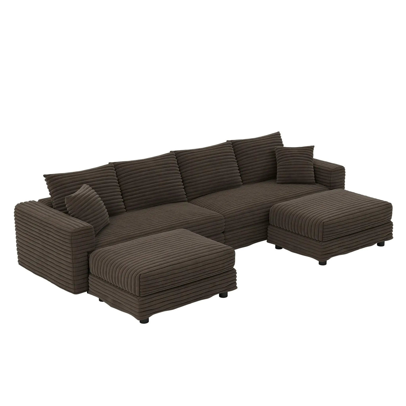 Modern Comfy Upholstered Sofa Cloud Couch & Deep Seat Couches by HouseOfZazla