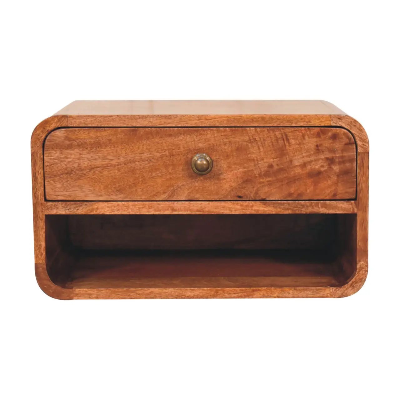 Curve Upper Slot Floating Nightstand by Unique Piece Furniture