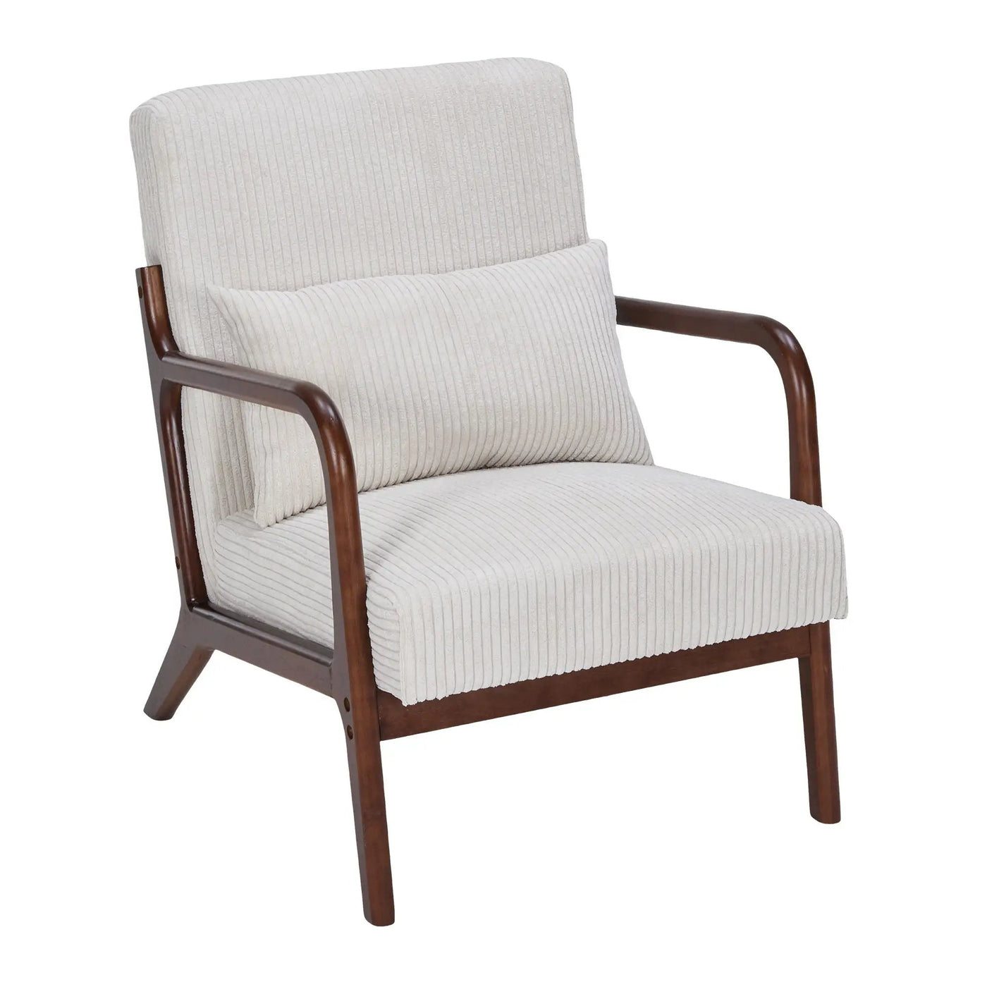 Accent Chair With Pillow And Wood Frame by HouseOfZazla