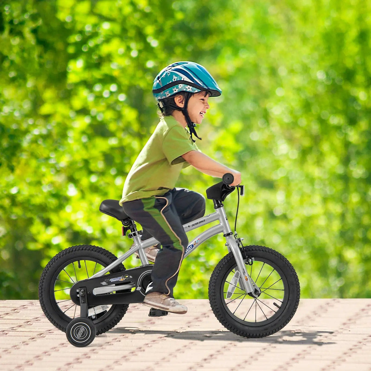 16-Inch Kids Bike Bicycle for Boys Girls 4-7 Adjustable with High Carbon Steel Frame-16 inches by DirectDeals