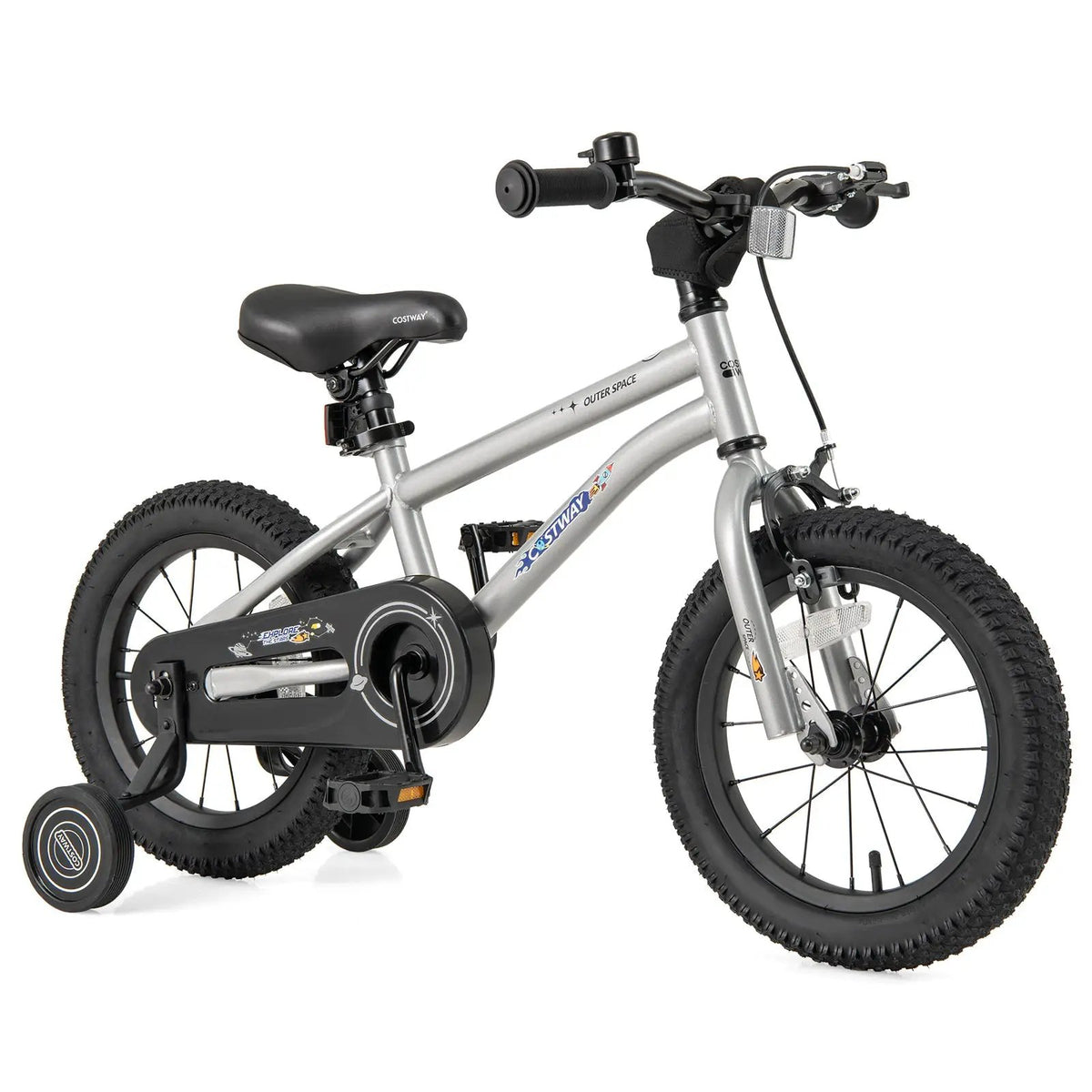 16-Inch Kids Bike Bicycle for Boys Girls 4-7 Adjustable with High Carbon Steel Frame-16 inches by DirectDeals