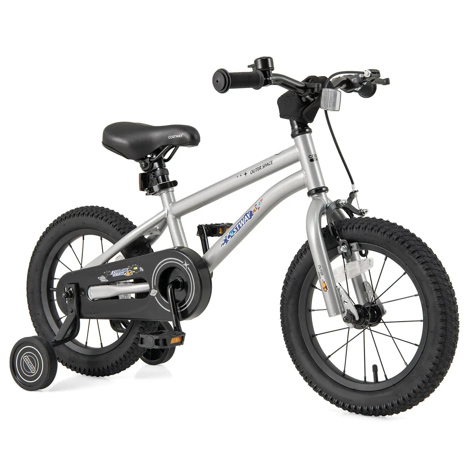 16-Inch Kids Bike Bicycle for Boys Girls 4-7 Adjustable with High Carbon Steel Frame-16 inches by DirectDeals