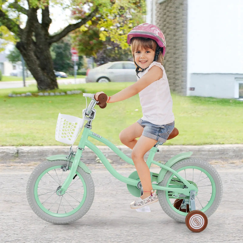 16 Inch Kids Bike with Adjustable Seat and Bell for Kids 3-8 Years Olds-16 inches by DirectDeals