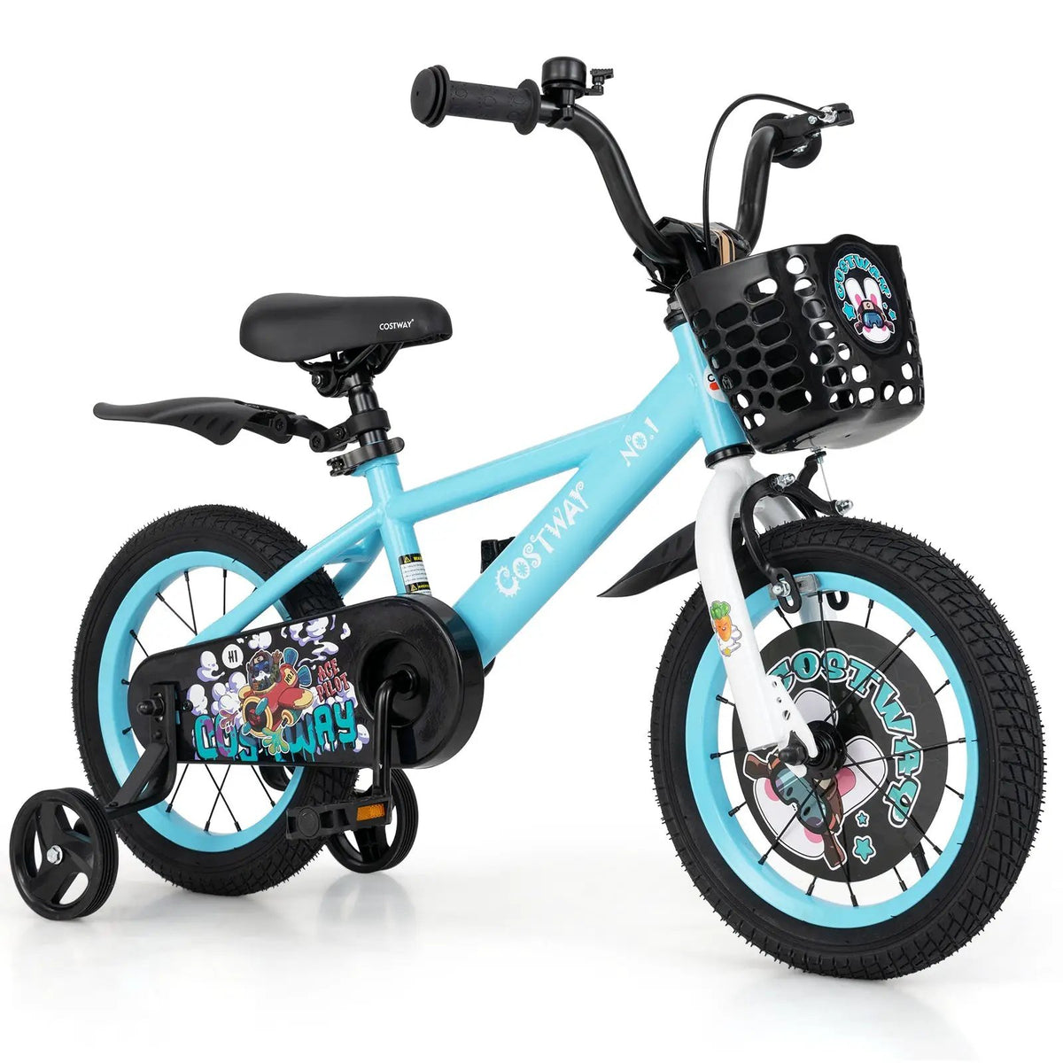 14 Inch Kids Bike with Adjustable Handlebar and Saddle for 3-5 Years Old-14 inches by DirectDeals