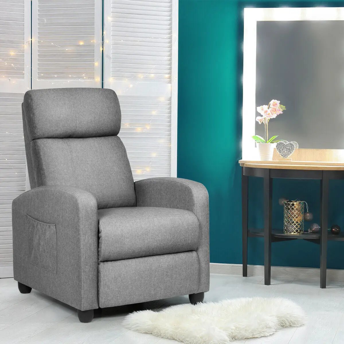 Recliner Sofa Wingback Chair with Massage Function by DirectDeals