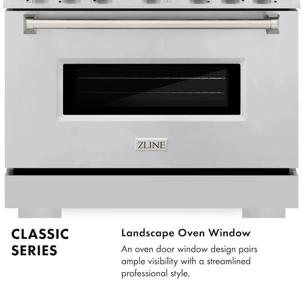 ZLINE 30"Classic Gas Range, Convection Gas Oven, Stainless Steel, CGR30 by Farmhouse Kitchen and Bath