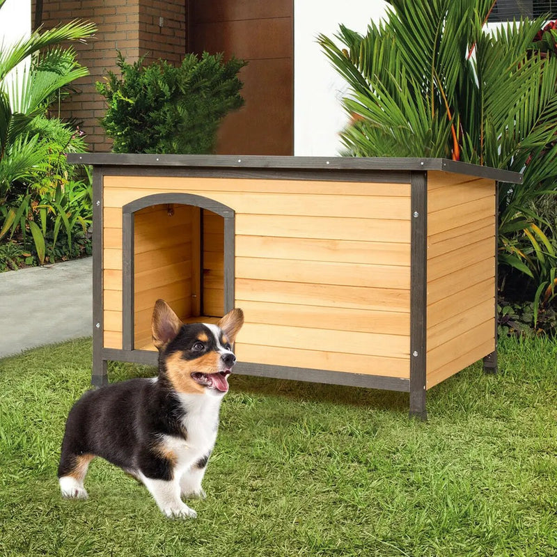 Wood Extreme Weather Resistant Pet Log Cabin by DirectDeals