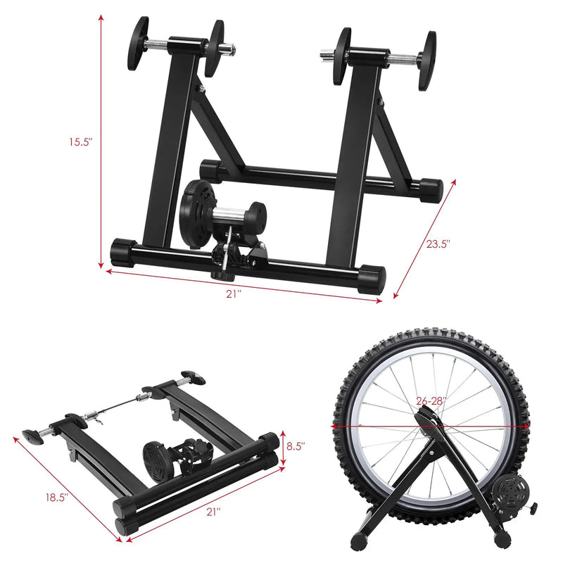 Folding Indoor Bike Trainer Stand for 26-28 Inch Wheels by DirectDeals