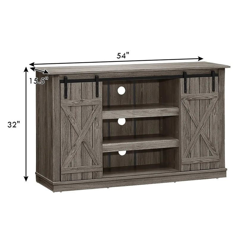 Sliding Barn TV Stand Console Table by DirectDeals