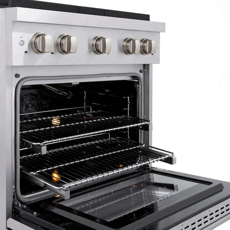 ZLINE 30"Gas Range, Convection Gas Oven , DuraSnow® Stainless Steel, SGRS-30 by Farmhouse Kitchen and Bath