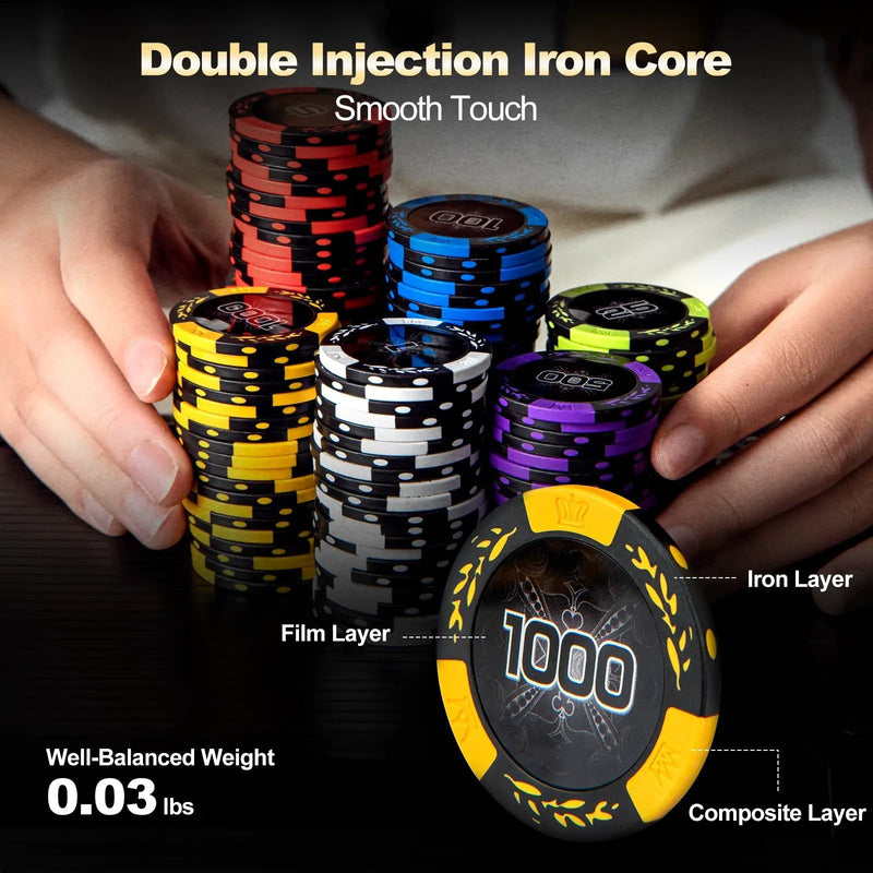 14 Gram Texas Holdem Poker Chip Set by DirectDeals