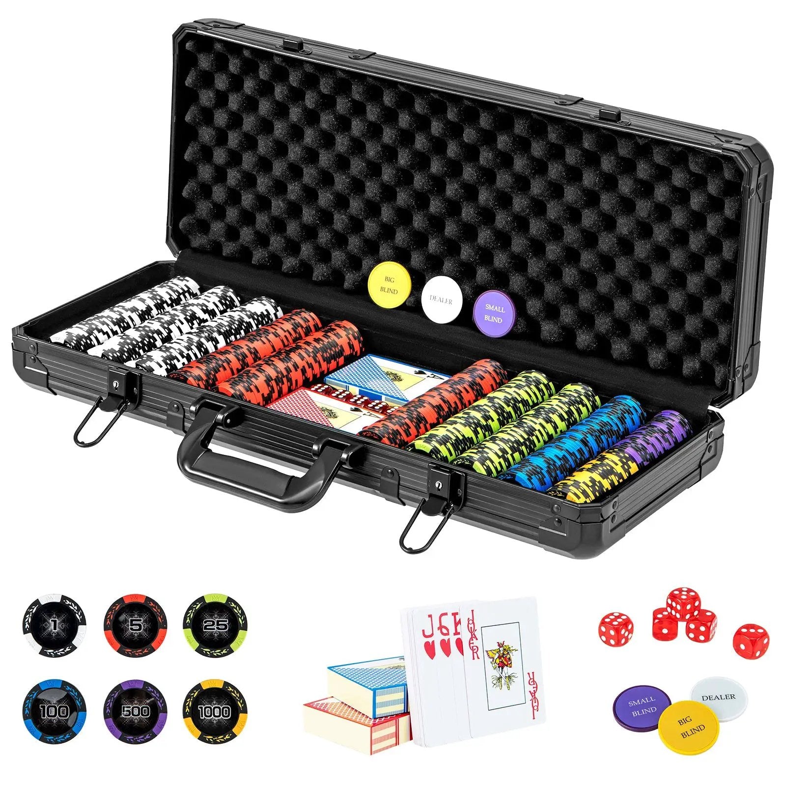 14 Gram Texas Holdem Poker Chip Set by DirectDeals