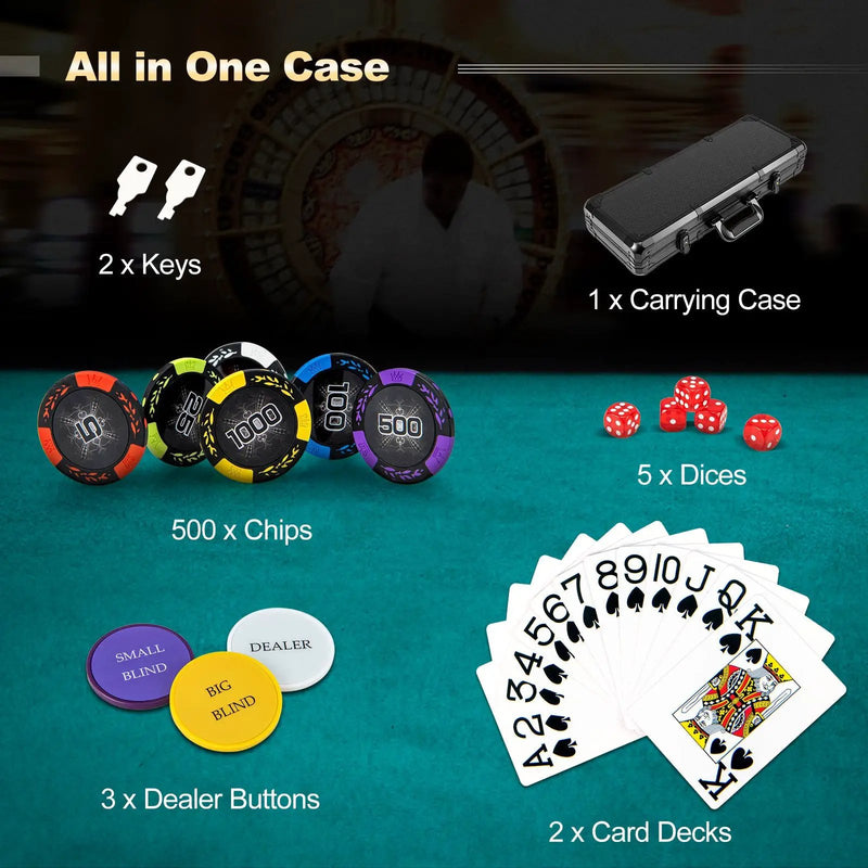 14 Gram Texas Holdem Poker Chip Set by DirectDeals