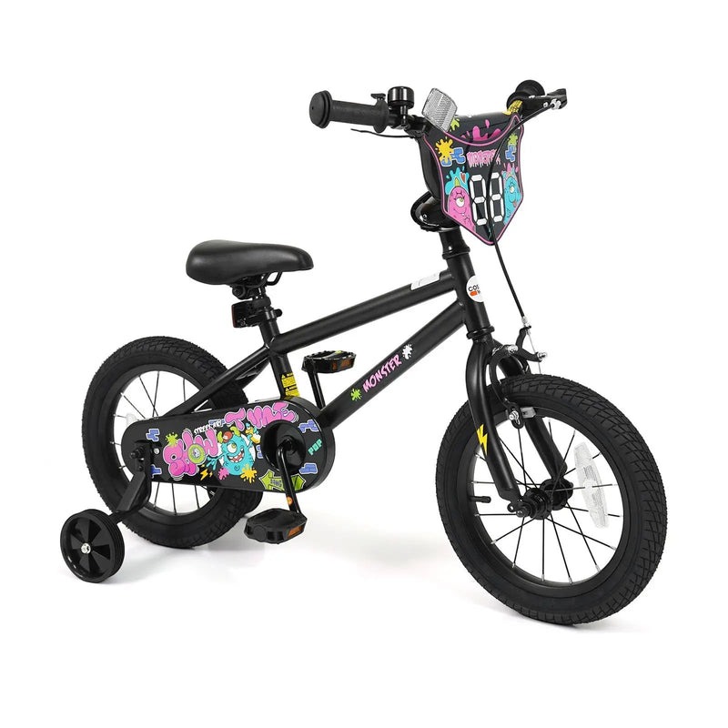 18-Inch Kids Bike with Training Wheels for Ages 4-8 by DirectDeals