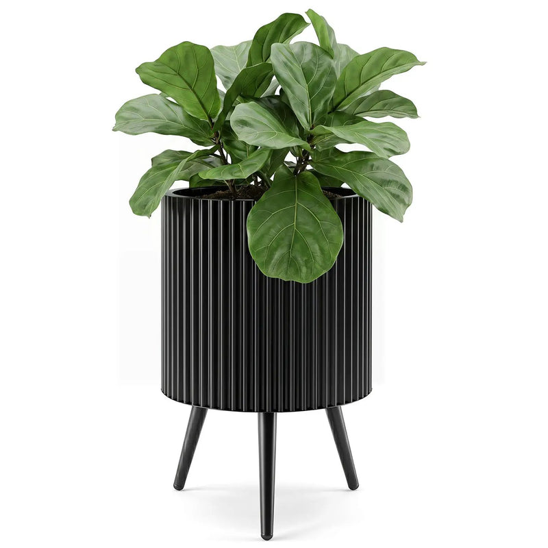 20-Inch Raised Metal Planter with Stand and Drainage Holes by DirectDeals