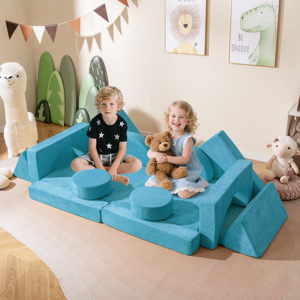 14 PCS Modular Kids Play Couch for Playroom and Bedroom, photo 2 of 24