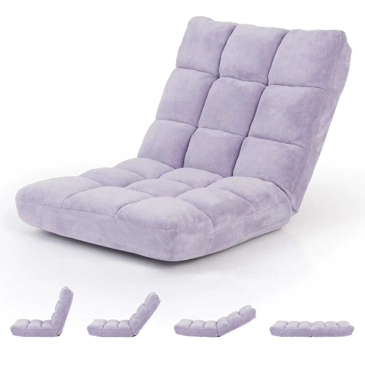 Adjustable 14-position Cushioned Floor Chair by DirectDeals