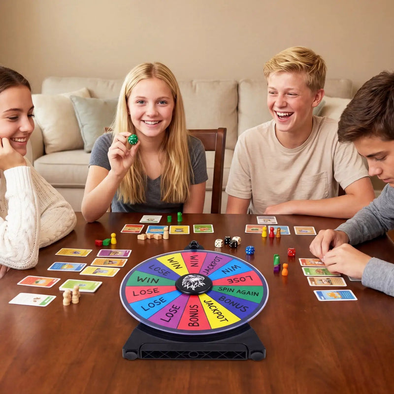 14 Slots Spin Wheel with Blackboard Marker by DirectDeals