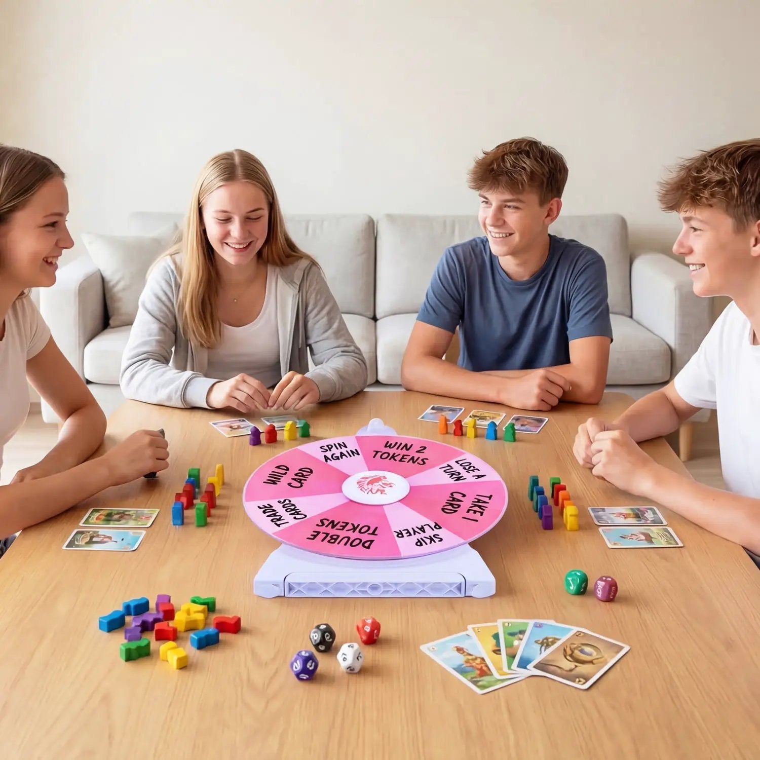 14 Slots Spin Wheel with Blackboard Marker by DirectDeals