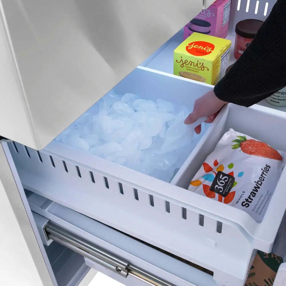 ZLINE 36" Refrigerator, Water, Ice Dispenser, Fingerprint Resistant, RSMZ-W-36-FG by Farmhouse Kitchen and Bath