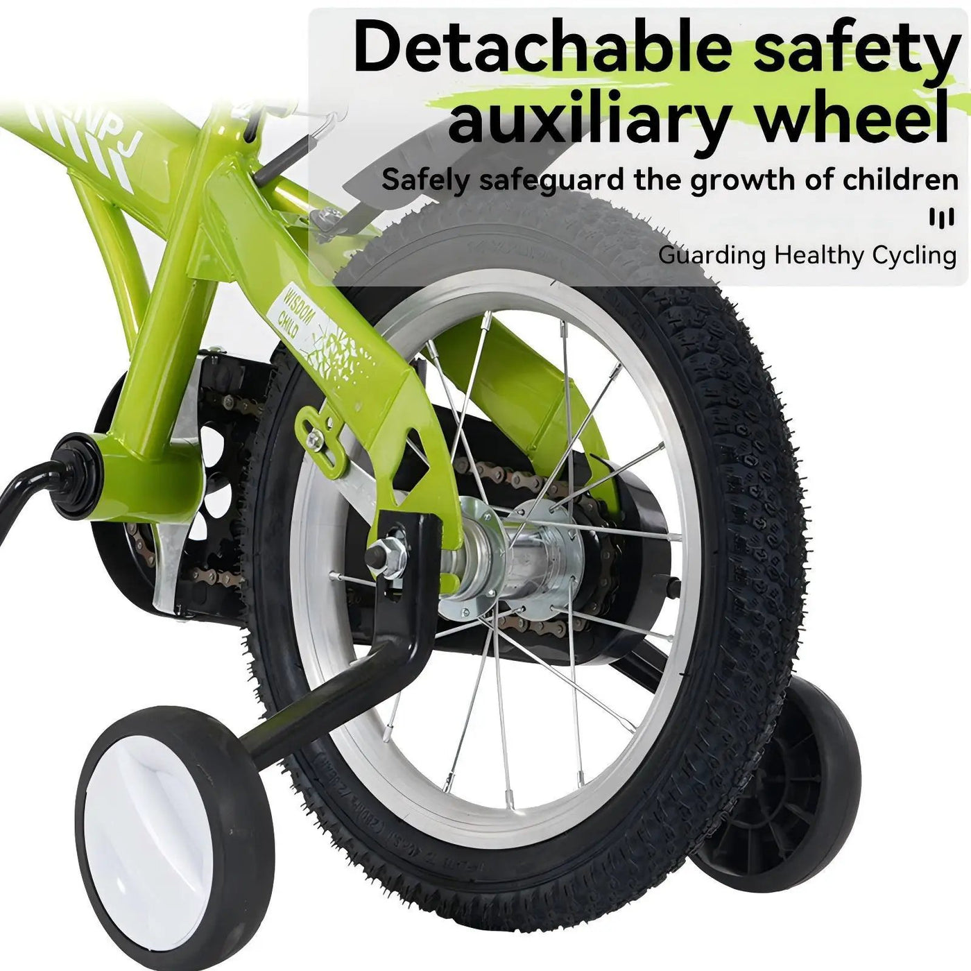 Fkznpj - 16" Sporty Kids Bike With Training Wheels And Stand Adjustable Saddle Suitable For Boys And Girls Aged 4 - 8 Years Tall Height 41 - 46" Available In A Variety Of Colors by HouseOfZazla