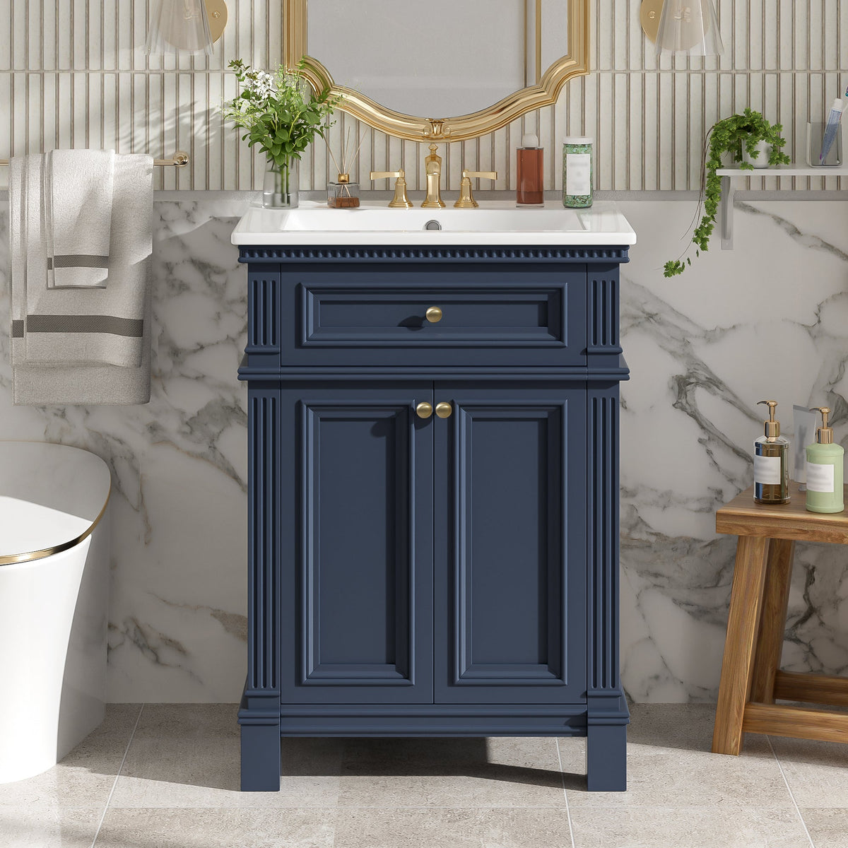24'' Vintage Elegance Bathroom Cabinet, photo 2 of 10