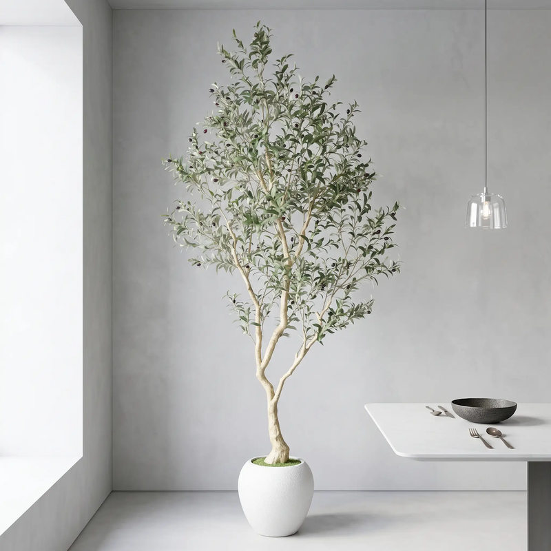 8.2FT Artificial Olive Tree With Big Decorative by HouseOfZazla