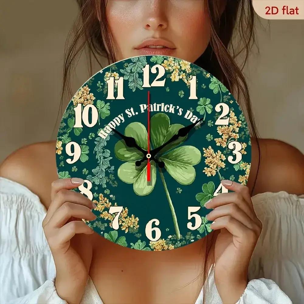 Wall Clock - Silent Wooden Round by House Of Avana