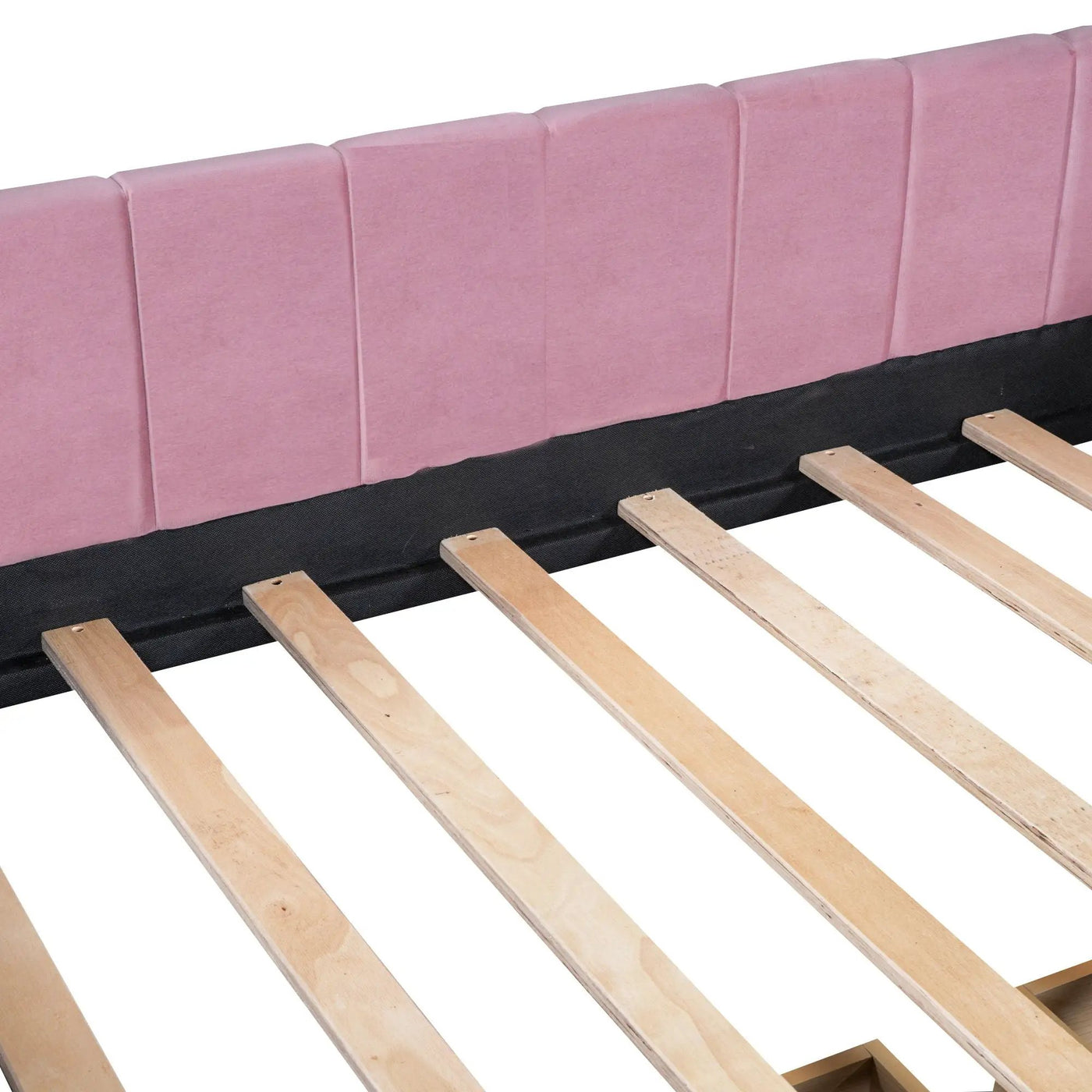 Upholstered Daybed With Ergonomic Design Backrest by HouseOfZazla