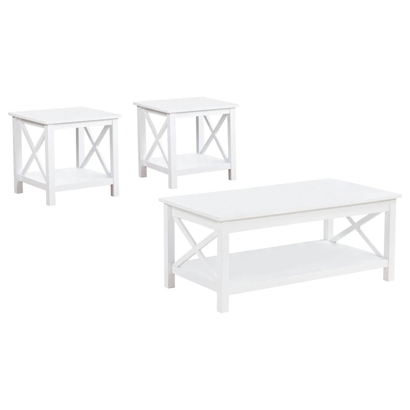 Skyview 3-piece Rectangular Lift Top Coffee Table Set White by Unique Piece Furniture