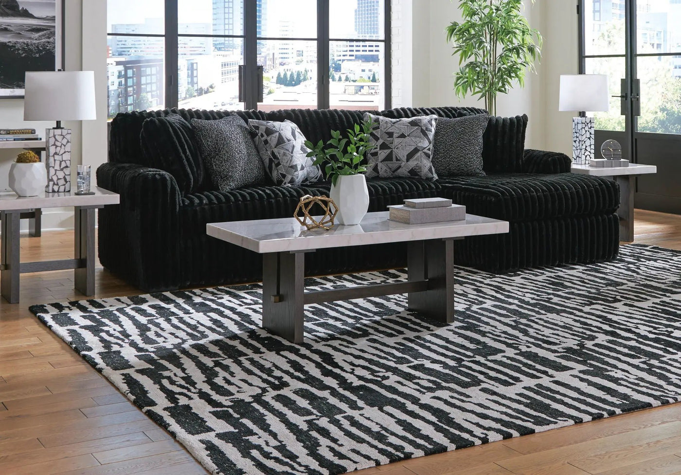 Midnight-Madness - Sectional by Unique Piece Furniture