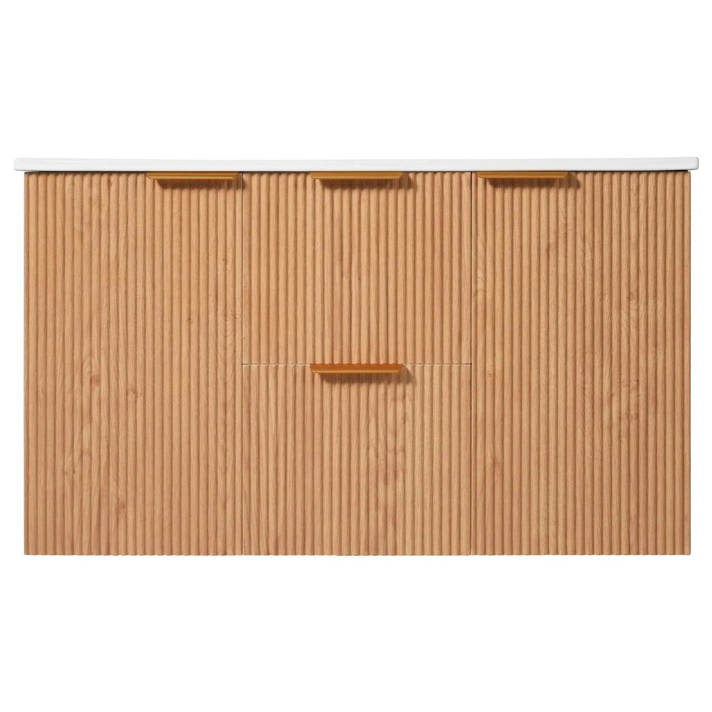 Modern Wall Mounted Bathroom Vanity, Soft Close Doors by HouseOfZazla