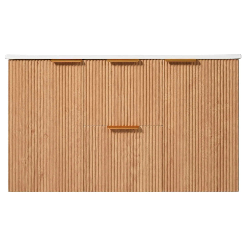 Modern Wall Mounted Bathroom Vanity, Soft Close Doors by Unique Piece Furniture