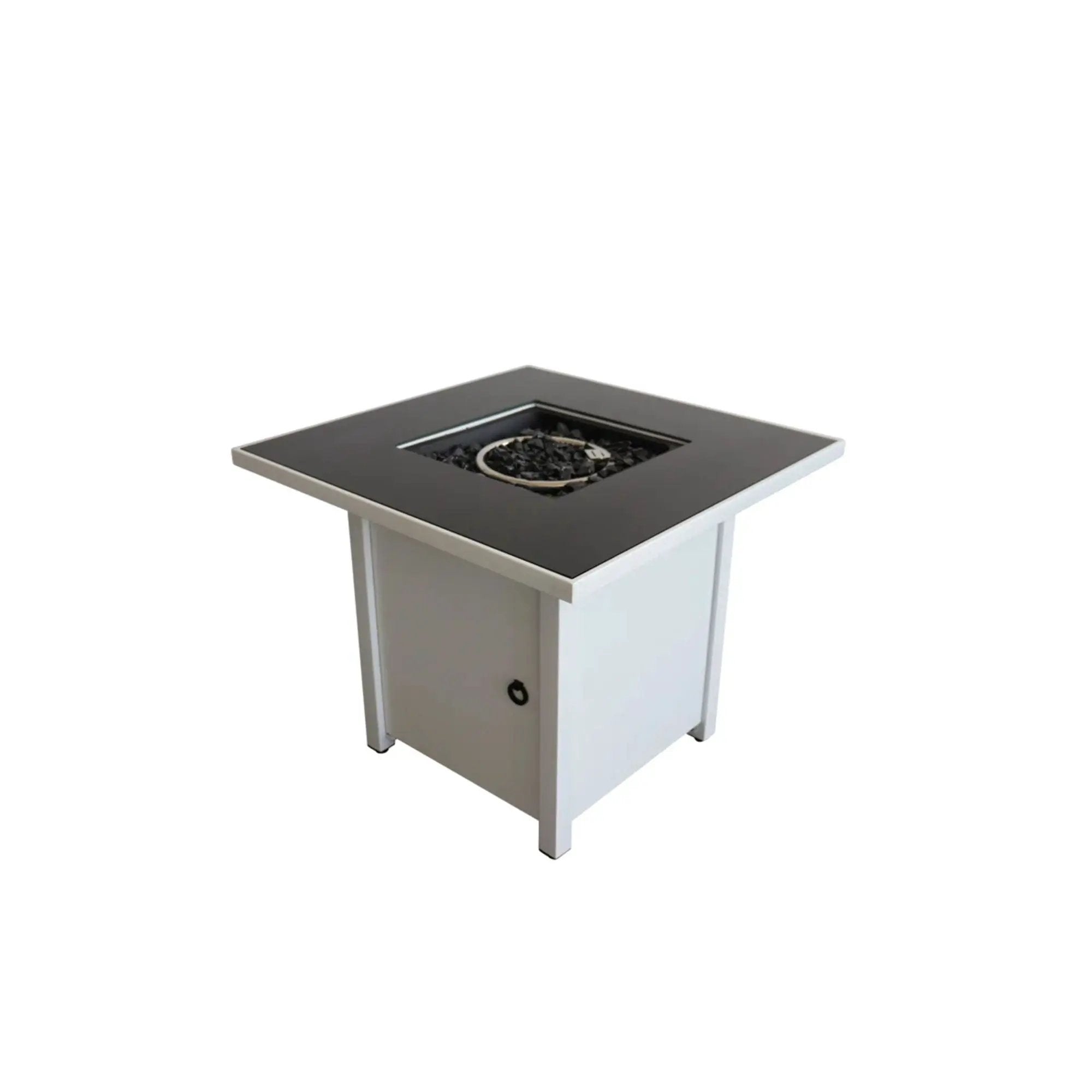 Fire Pit With Powder Coated And Top - White by Unique Piece Furniture