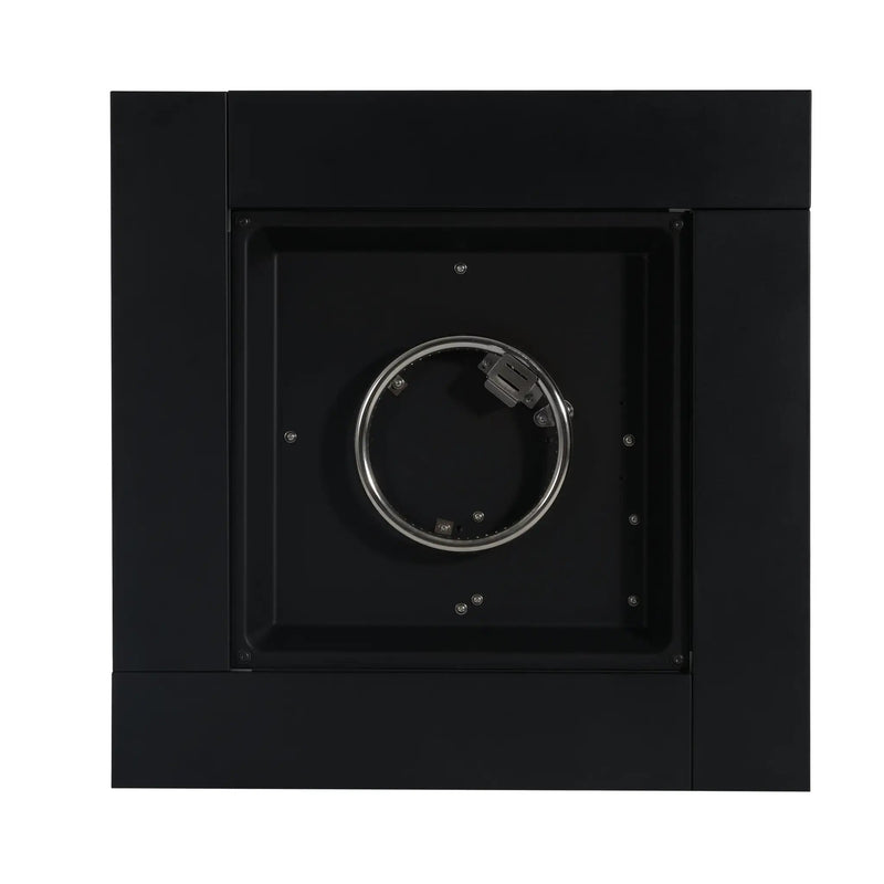 30inch Square Steel Fire Pit Table, in Black,40000BTU by HouseOfZazla
