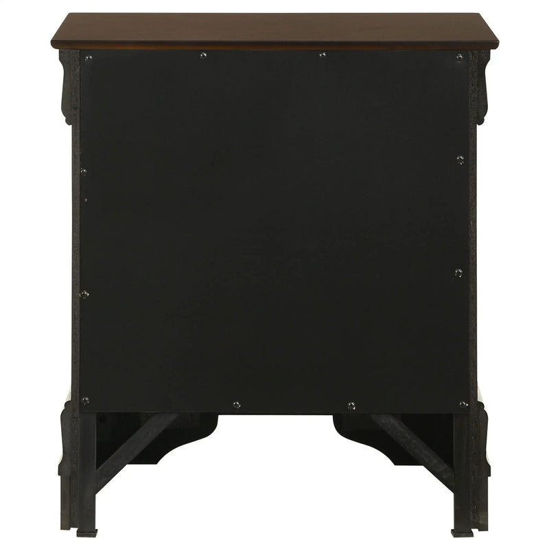 Louis Philippe 2-drawer Nightstand Cappuccino by Unique Piece Furniture