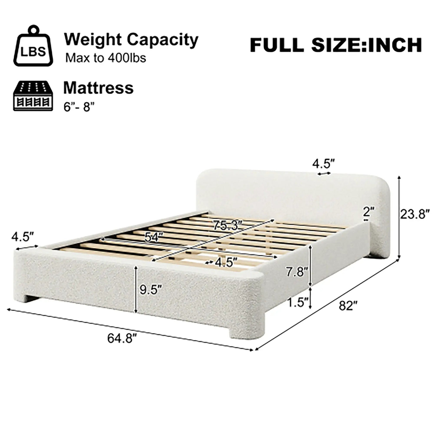 Cozy Bouce Upholstered Bed by HouseOfZazla